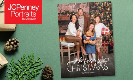 One In-Studio Photography Session | 2 Free Session Fees and 24 5x7 Two-Sided Photo Cards - JCPenney Portraits
