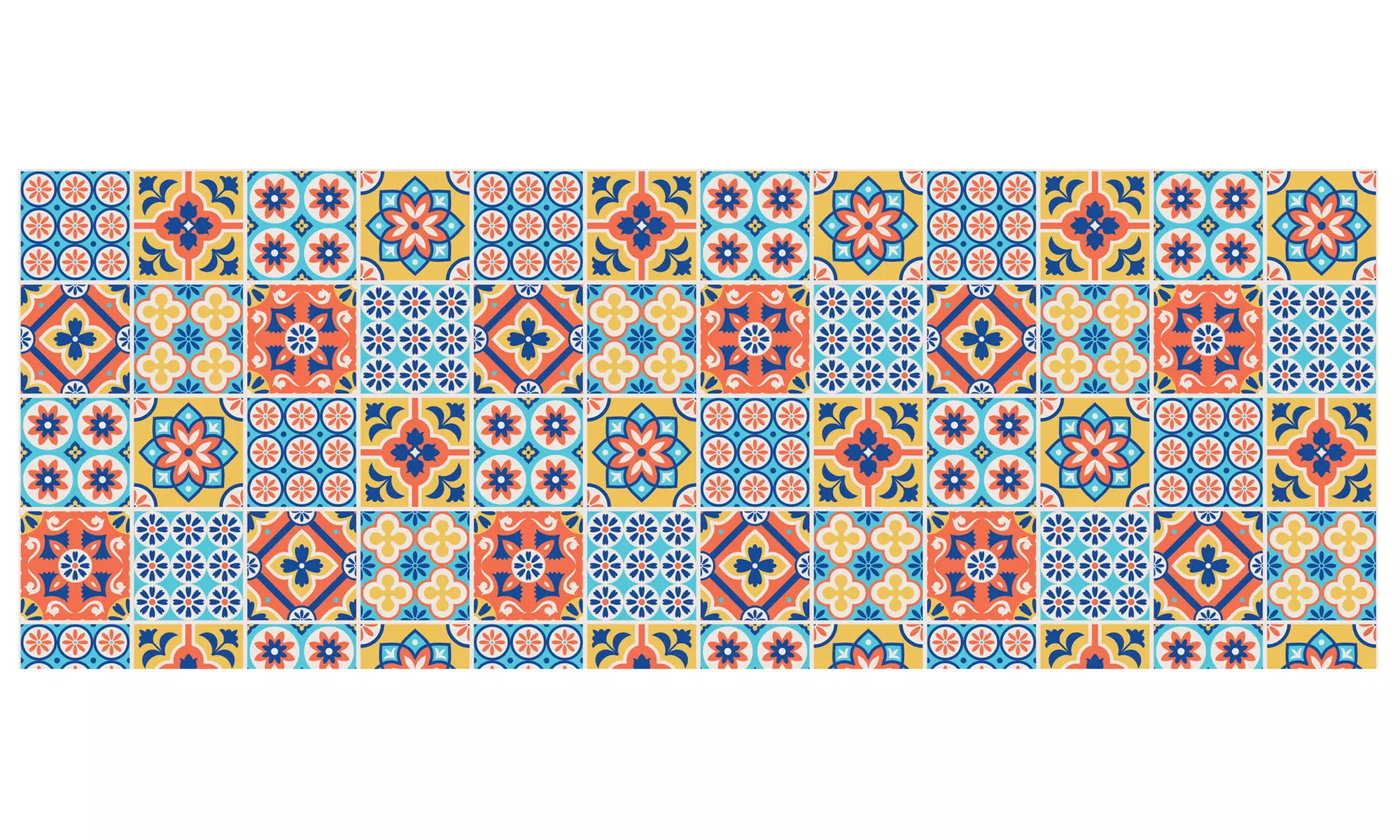 Non-Slip Kitchen Runner Rug with Digital Print