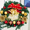 Image 1: Living And Home Christmas Artificial Wreaths, 30cm and 32cm Designs 