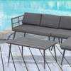 Image 5: Four Seater Outdoor Sofa Set with Table and Footrest