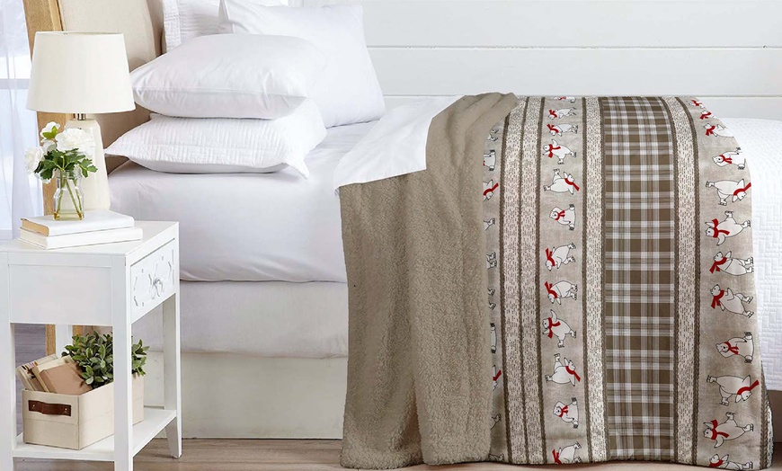 Image 19: Sherpa-Kuscheldecke