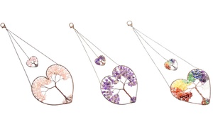 Double Heart Tree of Life Hanging Decoration