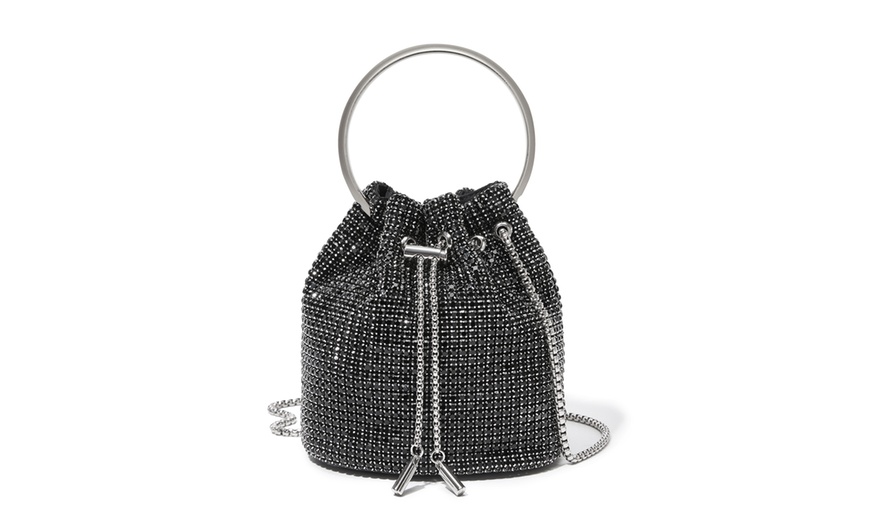 Image 3: Damen-Abendtasche mit Strasssteinen