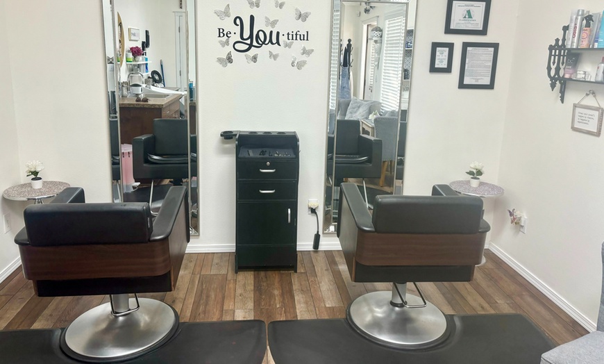 Image 2: Get an Haircut w/ Shampoo, and Styling  w/ an Optional Hair Treatment
