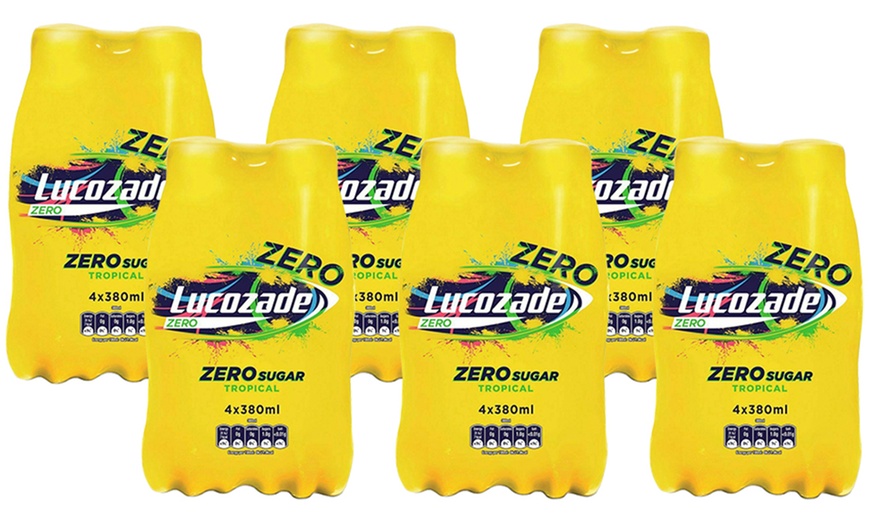 Image 16: Lucozade Energy Flavoured Sparkling Drink 380ml 24-Pack