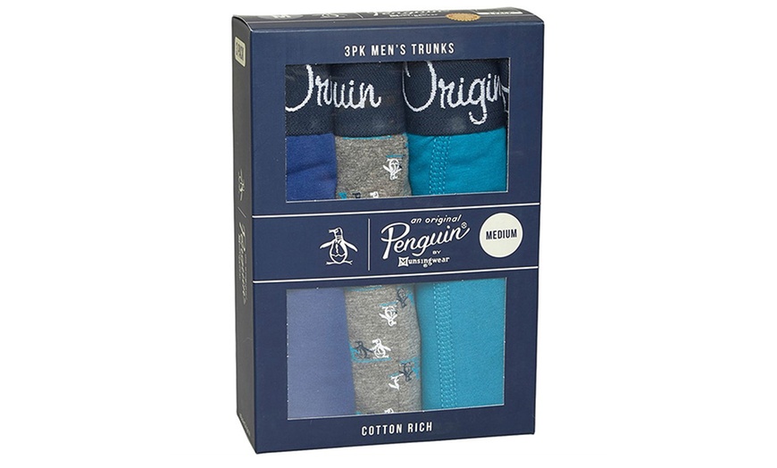 Image 6: Original Penguin Men's Boxer Briefs - 3 Pack Assorted Colours, Organic Cotton