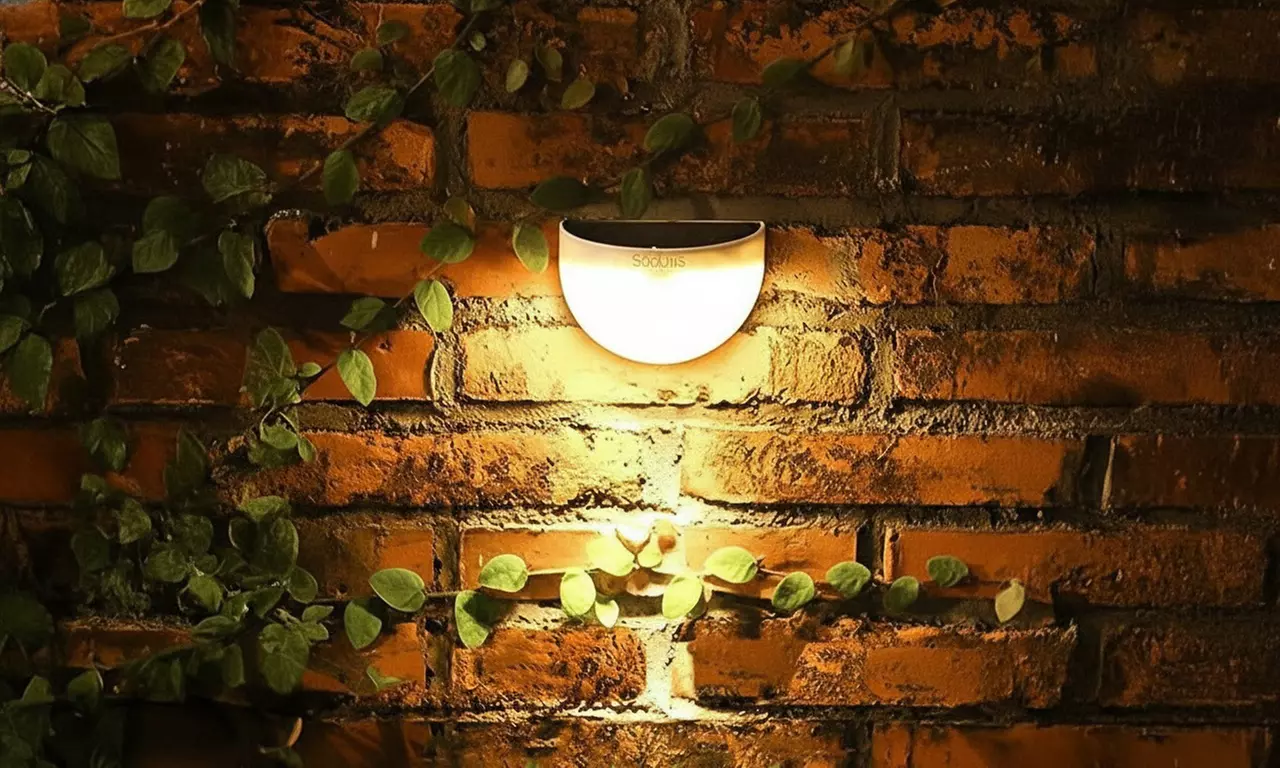 4 Pack Solar Lights Solar Fence Post Lights Solar Deck Lights Wall Mount Light