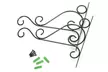2Pcs Wall Hanger Heavy Duty Metal Hanging Basket Bracket Flower Pot Hook Hanger - Second Medium