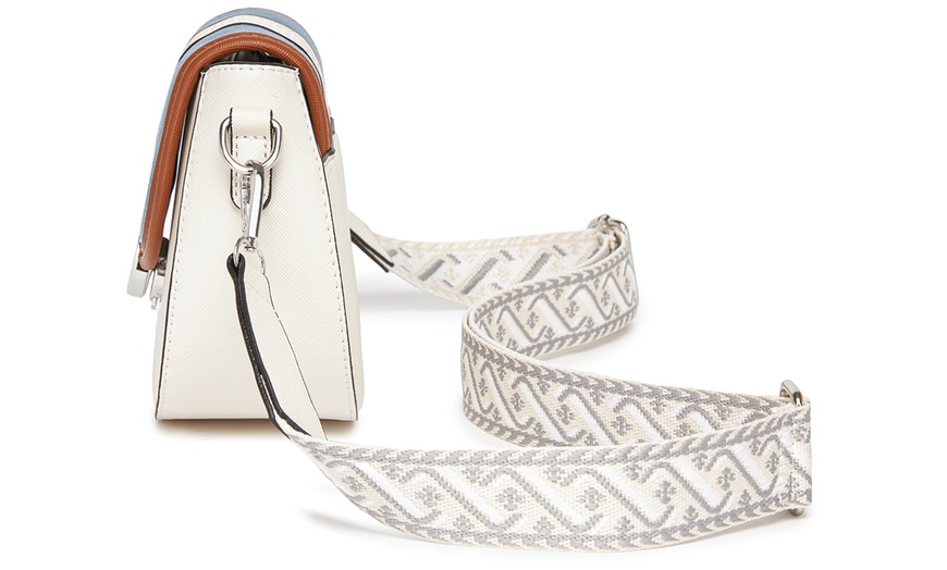 Image 4: Miss Lulu Women’s Crossbody Bag with Flap and Adjustable Strap