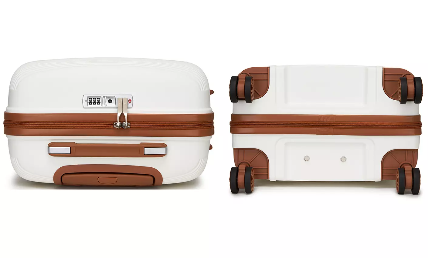 KONO One or Four Piece Colorful PP Hard Shell Suitcase With TSA Lock