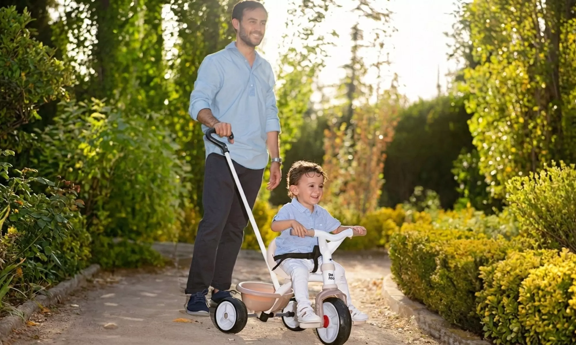 Smoby 2-in-1 Kids Tricycle with Parent Handle