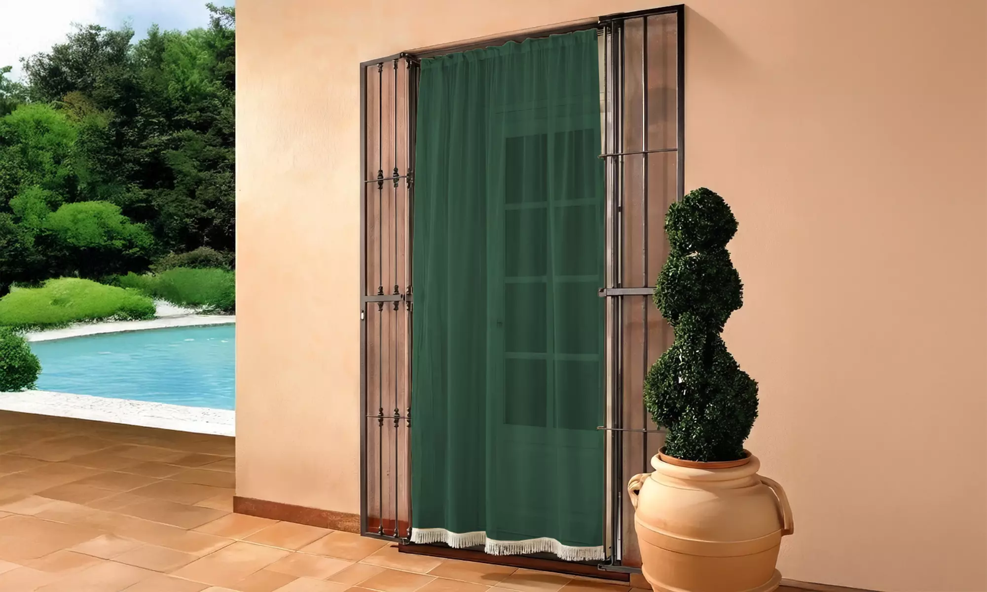 1 o 2 zanzariere in tinta unita