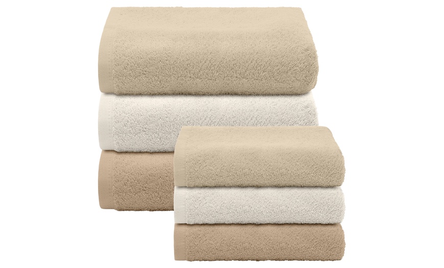 Image 18: Lot de 6 serviettes éponge