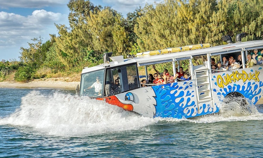 Image 1: Quack’rDuck Tour: Entry for a Child, 1 or 2 Adults, or a Family of 4