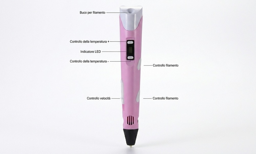 Image 12: Stylo d'impression 3D avec recharge de 20 filaments en option