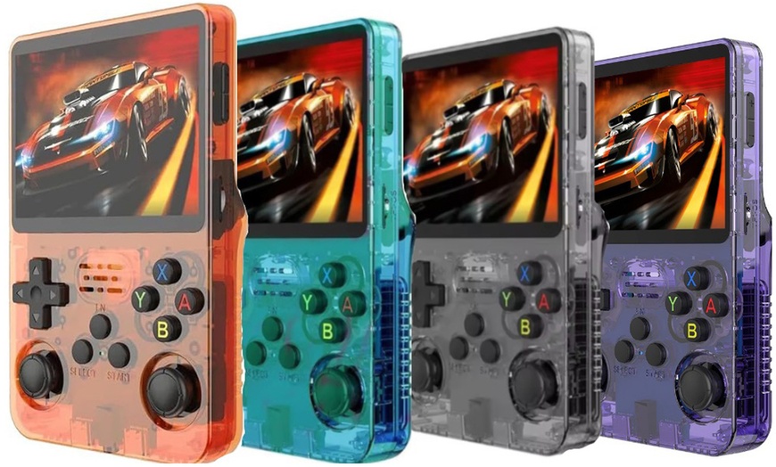 Image 1: Console de jeux vidéo portable rétro