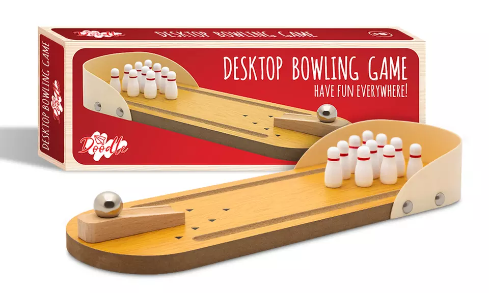 1 ou 2 véritables bowlings en bois miniature - Second Medium