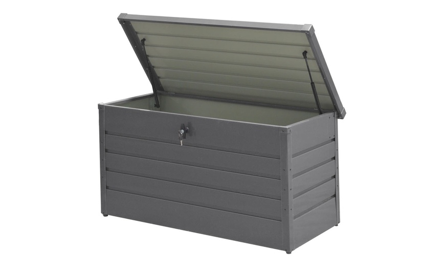 Image 2: 350L Lockable Outdoor Steel Storage Box