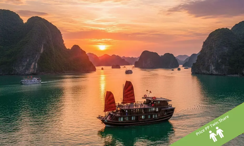 14-Day Vietnam Adventure: Stay, Cruise, Flights, Meals & Halong Tours!