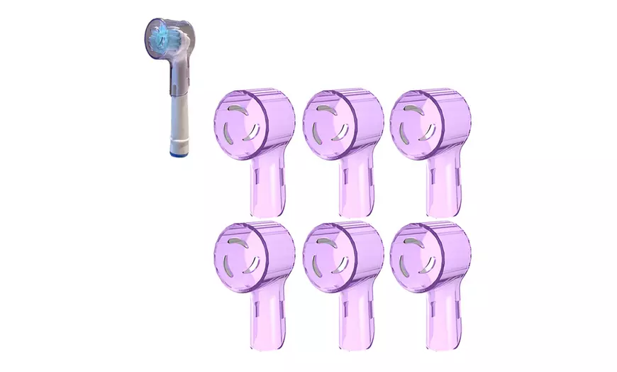 Image 3: 6Pcs Toothbrush Head Covers
