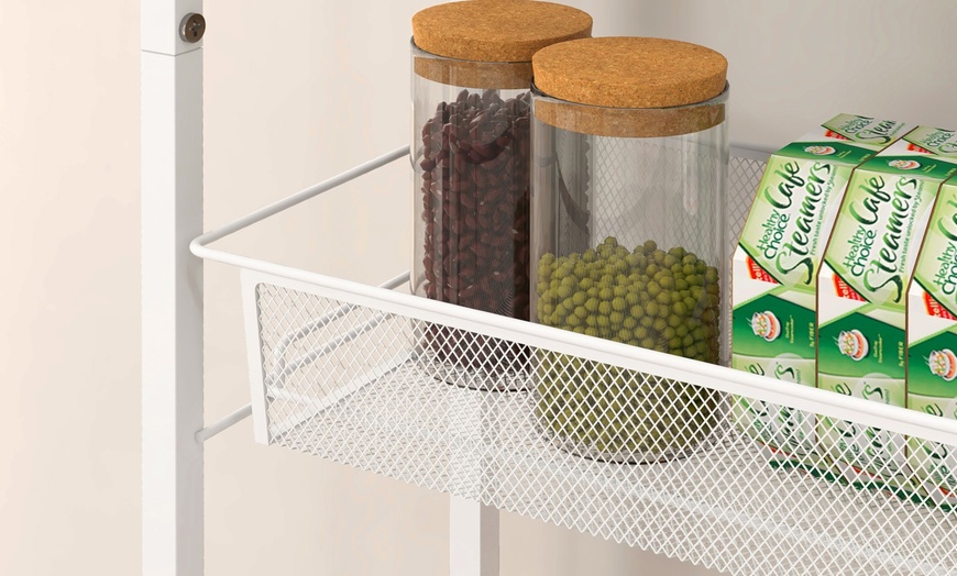 Image 7: HOMCOM 3-Tier Kitchen Cart