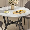 Image 17: Small Kitchen Table with Black Steel Legs, Dining Table