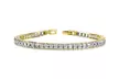 Princess Cut Crystal Tennis Bracelet Made With Crystals From Swarovski - Second Medium