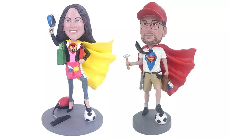 Custom Super Mom or Super Dad Bobbleheads (Up to 54% Off) - Primary Image