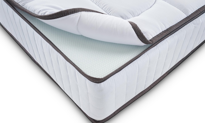 Image 3: Materasso con topper in memory foam ortopedico e sfoderabile