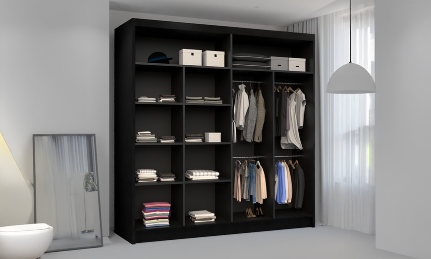 Image 11: Chelsea Sliding Mirror Wardrobe