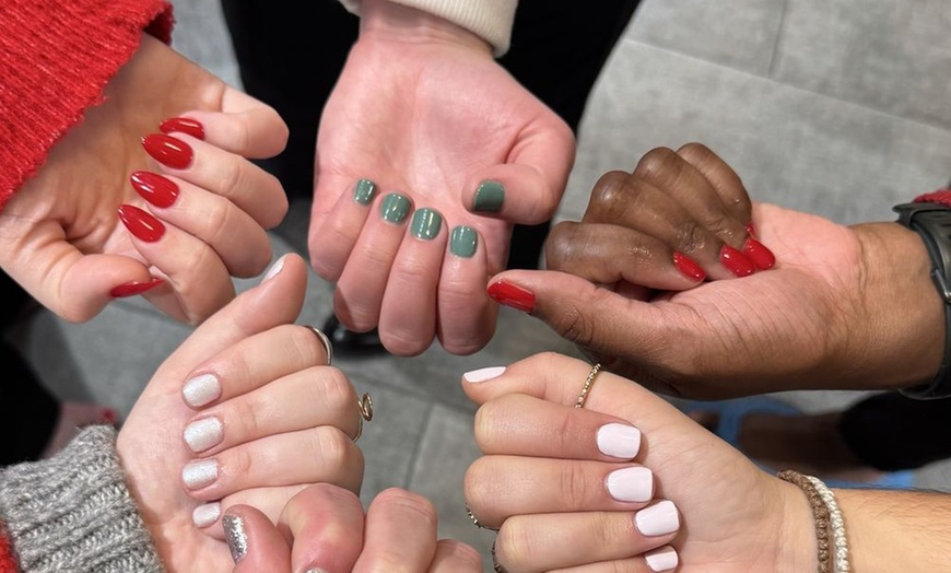 Image 3: No-Chip Manicure and Pedicure Packages, SNS Dipping Powder, and More