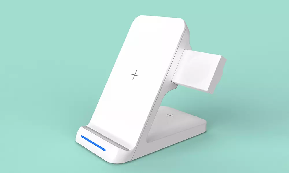 3 in 1 Charging Station Compatible with QI Devices