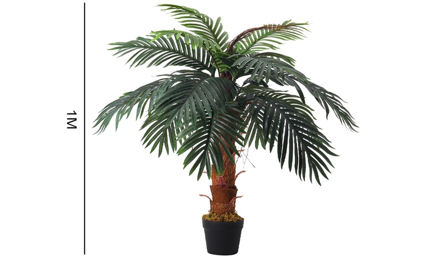 Image 6: Künstliche Palme im Kunststofftopf, 100 cm