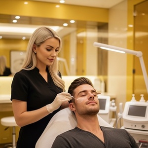One 75-Minute Signature Facial with Microdermabrasion for Men - Deluxe Beaute Spa - for Men