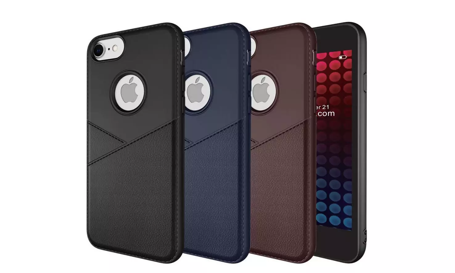 Waloo Silicone Textured Case for iPhone 6/7/8, 6/7/8 Plus, X/XS, XR, & Xs Max