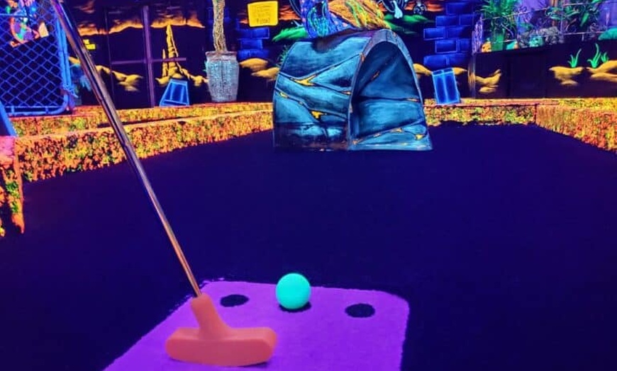 Image 6: Enjoy 18 Holes of Blacklight Mini Golf, Up to 38% Off