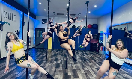 Five Intro or Beginner 1 Pole Classes - Polemic Dance & Fitness Studio