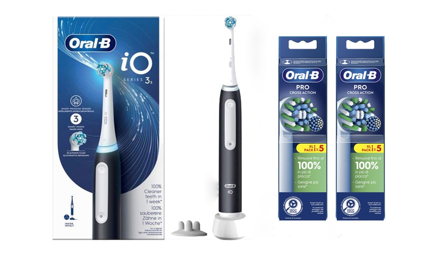 Image 6: Oral-b Pro Serie 1 o IO serie 3 con 5 o 10 cabezales Crossaction o Sensitive Clean