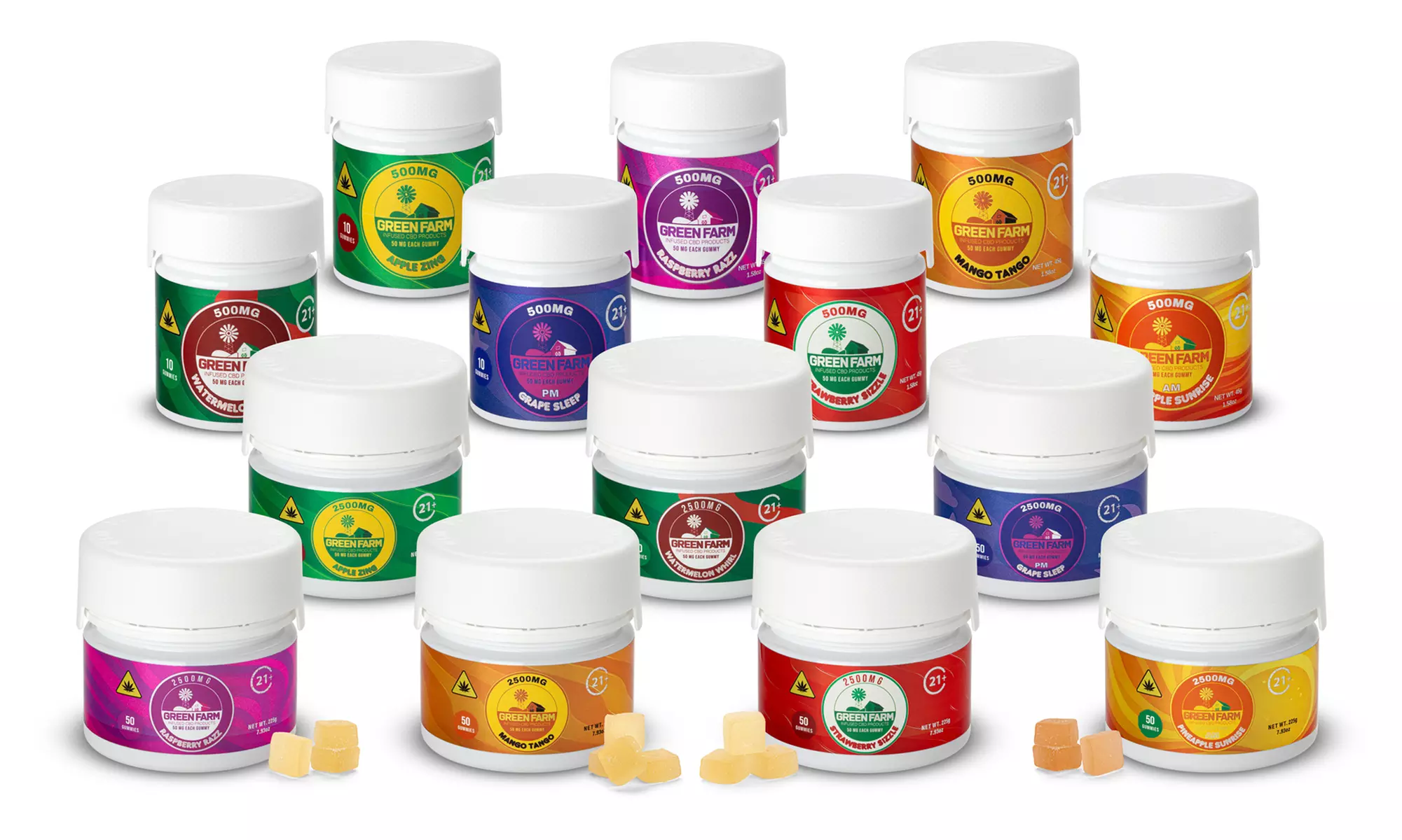 Green Farm Organic CBD Gummies – Potent 500mg–5000mg