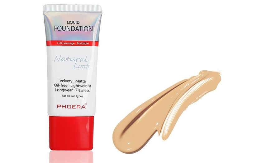 Image 6: Phoera Velvety Matte Lightweight Liquid Foundation