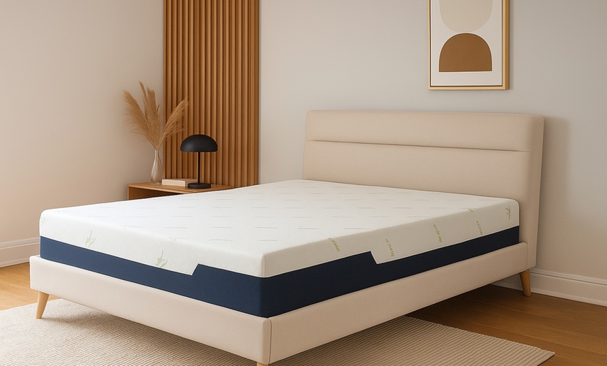 Image 1: SAMPUR Memory-Schaum-Matratze mit Bambusbezug