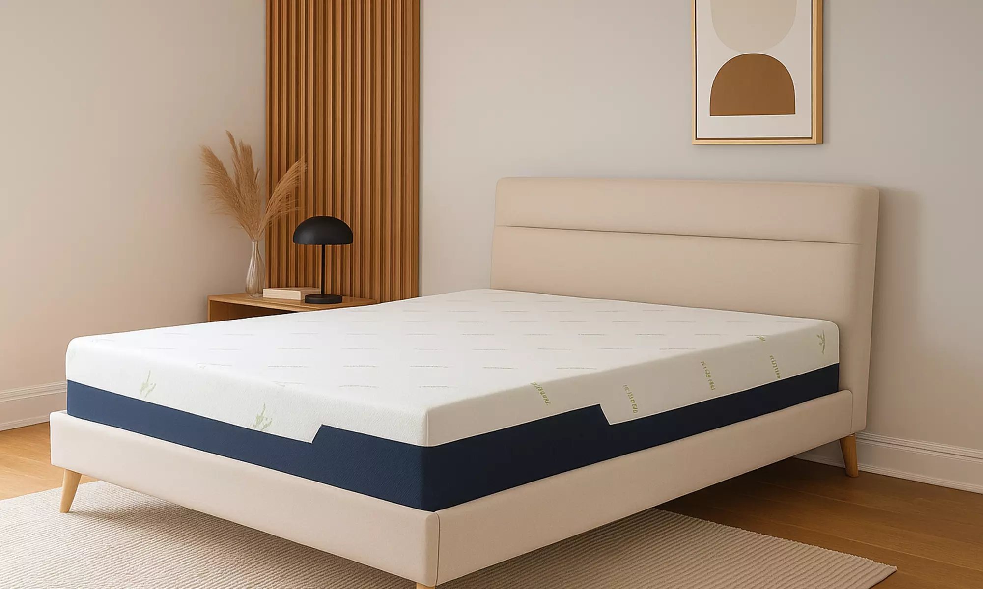 Memory-Schaum-Matratze mit HR+ Ergonomic Zones und abnehmbarem, atmungsaktivem Bambusbezug in Größe nach Wahl - Primary Image