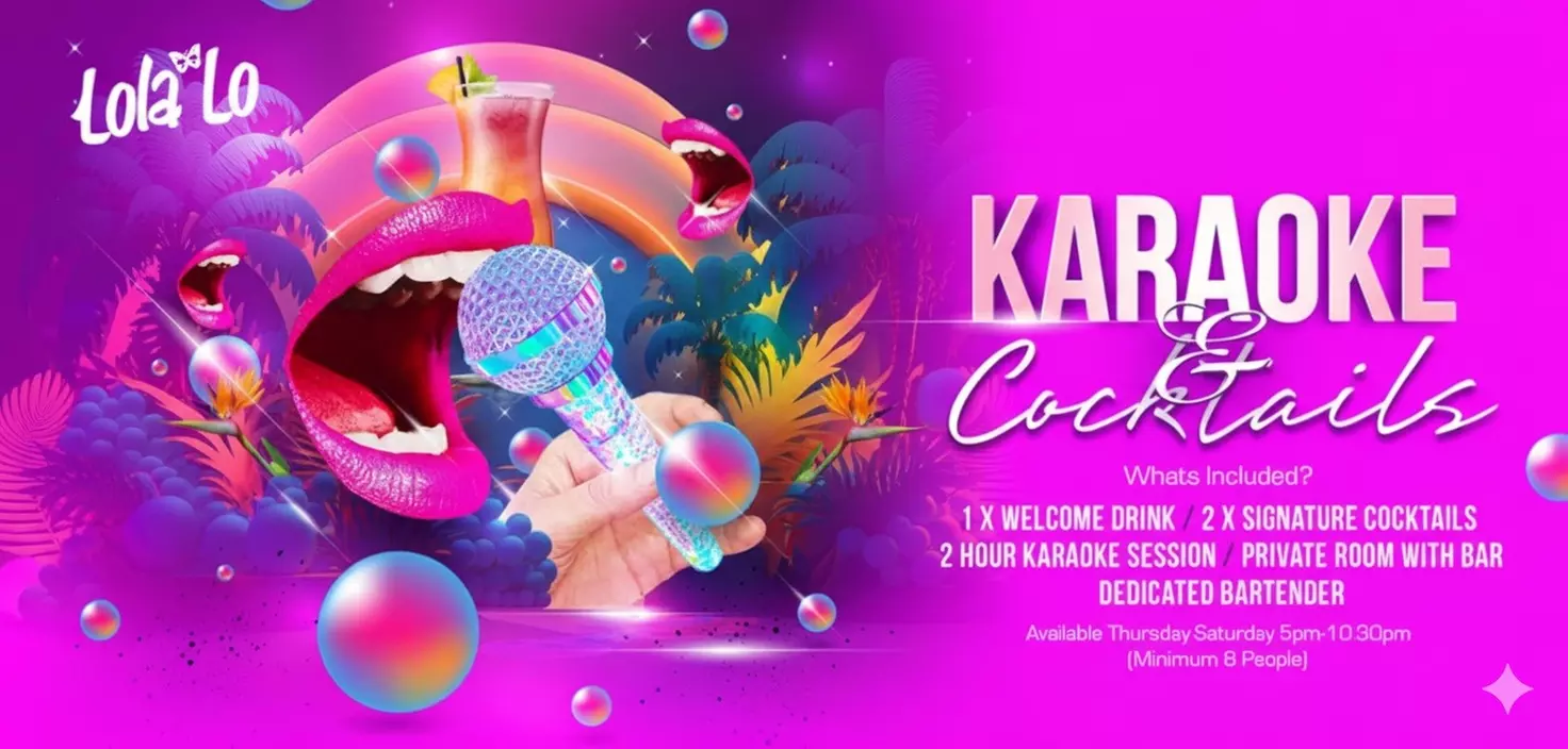 Private 2-Hour Karaoke Tiki Bar Experience with Cocktails