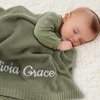 Image 1: 1 ou 2 couvertures brodées personnalisées pour bébé