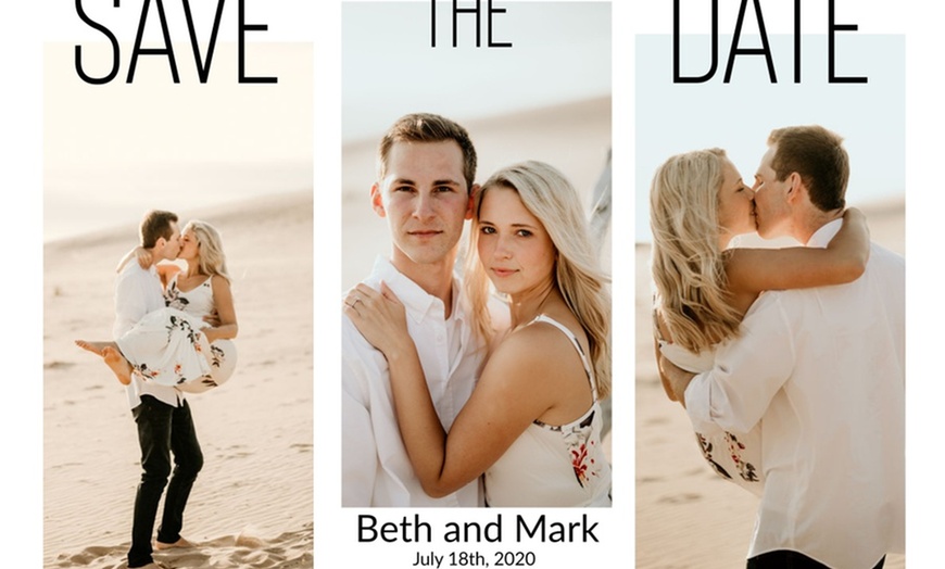 Image 8: Personalized Save the Date Cards, 24–200 (Up to 57% Off)