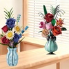 Image 2: Blumenstrauß-Baustein-Set mit Vase