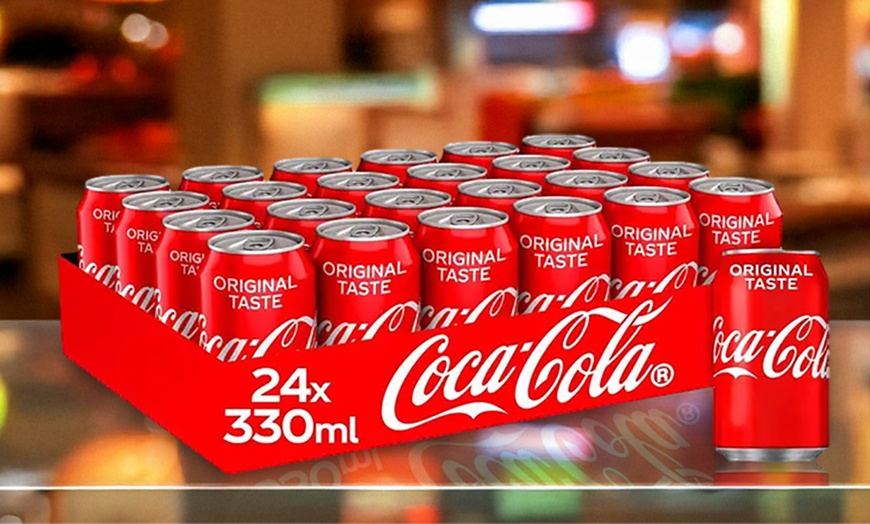 Image 1: Coca-Cola Original Taste - 24 Pack of 330ml Cans