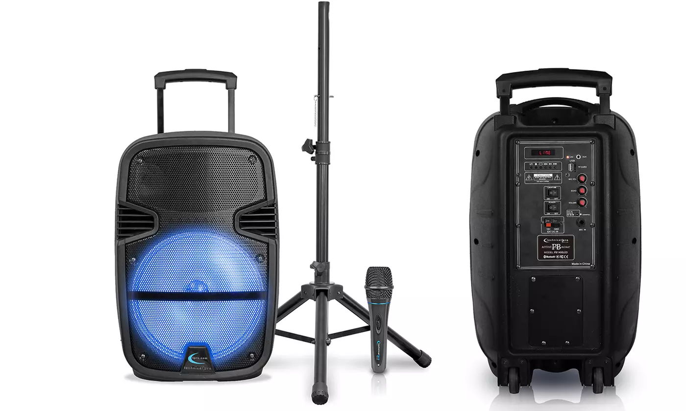 Technical Pro Bluetooth PA Starter Pack with Optional Tripod and Mic or NYE Party Bundle Option - Primary Image