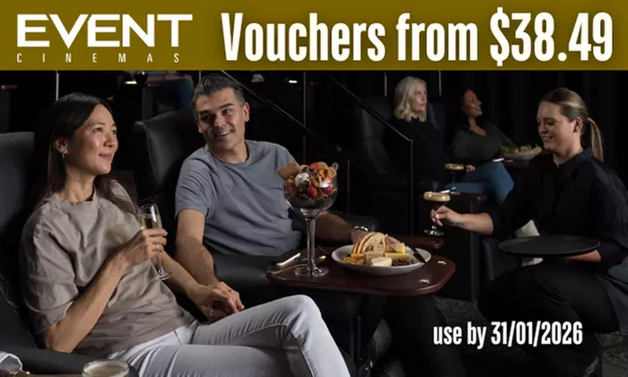 Event Cinema Gold Class eVouchers Sale (Up to 20% Off) - Primary Image