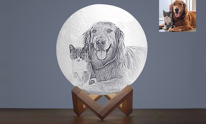 Image 6: Personalized Moon Lamps